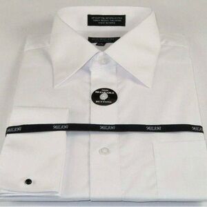 Milani White Dress Shirt with French Cuffs